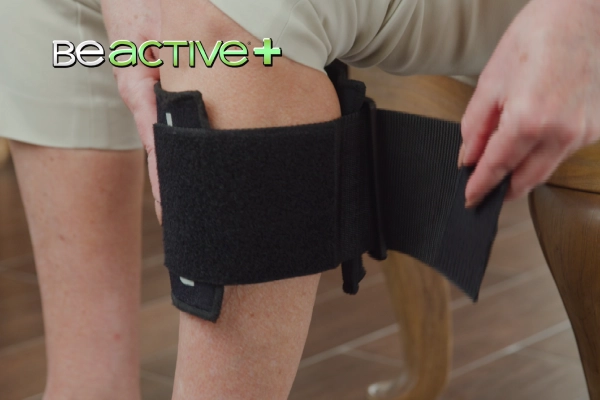 BeActive Plus Instant Relief Acupressure Calf Brace for Sciatic Nerve Pain,  Black